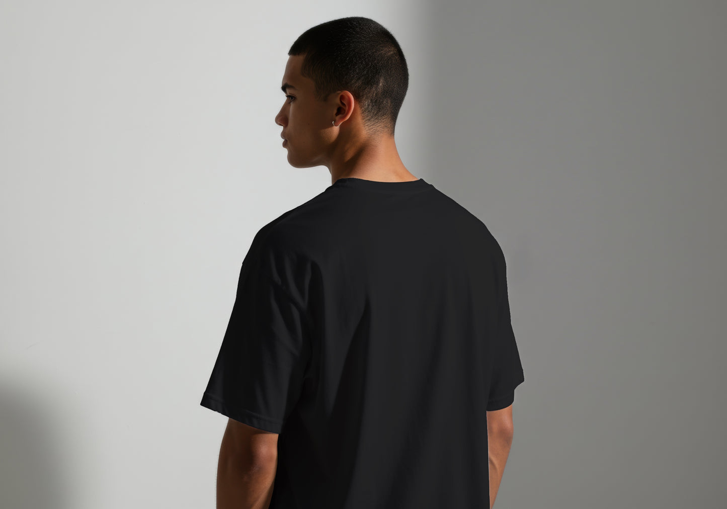 OASIS LOGO PRINT BLACK OR WHITE HIGH QUALITY HEAVY COTTON T-SHIRT (UNISEX)