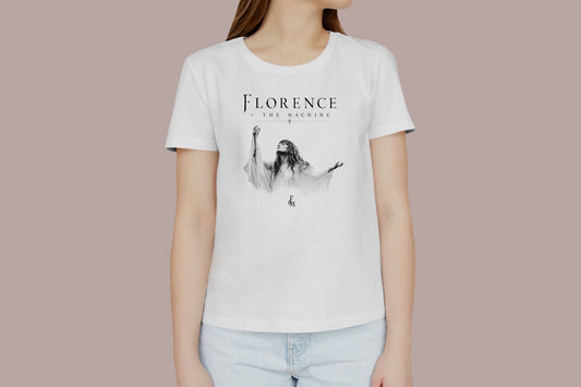 FLORENCE AND THE MACHINE PRINT HIGH QUALITY HEAVY COTTON T-SHIRT (UNISEX)
