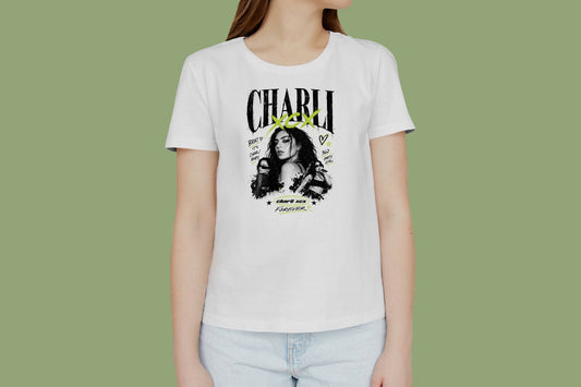 CHARLI XCX FOREVER GRAPHIC DESIGN HIGH QUALITY HEAVY COTTON T-SHIRT (UNISEX)