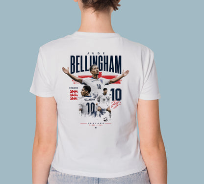 JUDE BELLINGHAM ENGLAND GRAPHIC PRINT HIGH QUALITY HEAVY COTTON T-SHIRT (UNISEX)
