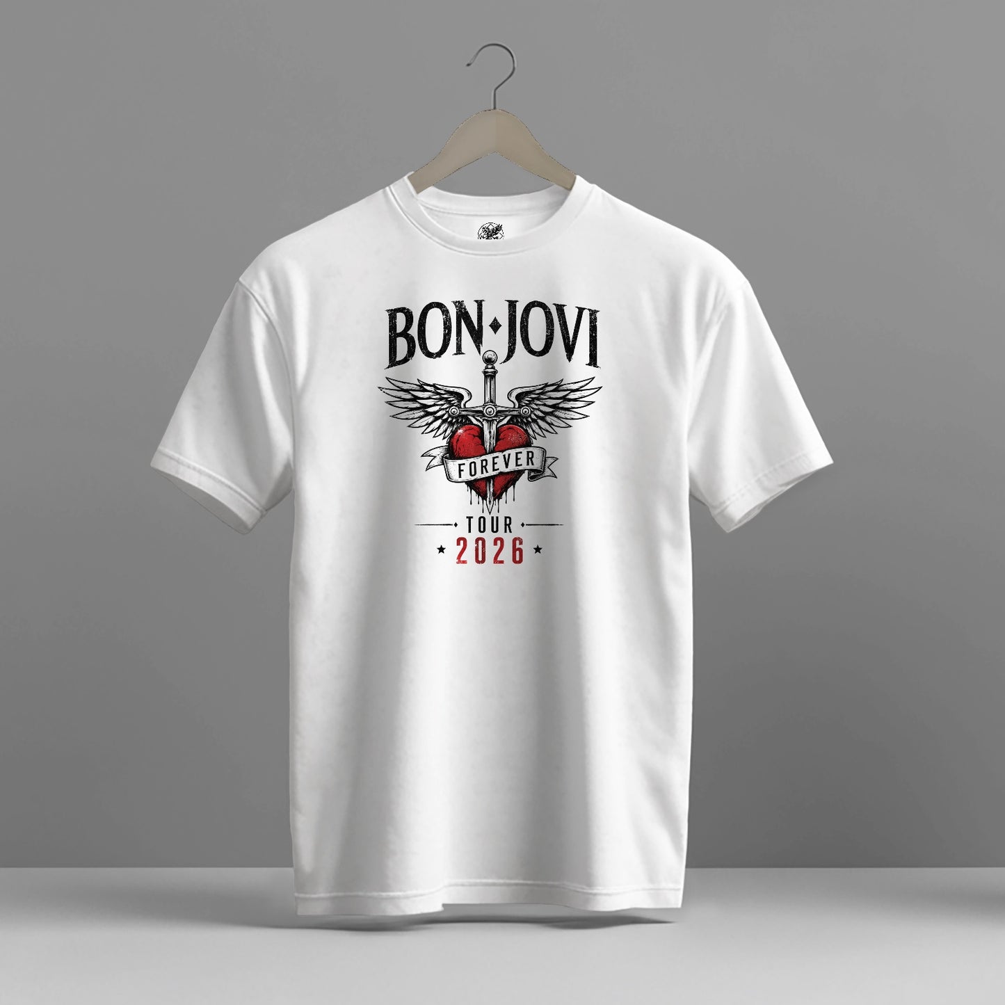 BON JOVI FOREVER TOUR 2026 HIGH QUALITY HEAVY COTTON T-SHIRT (UNISEX)