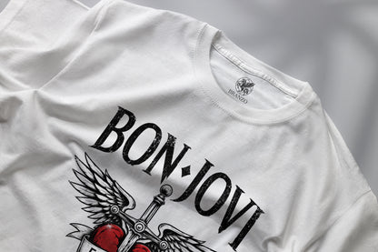 BON JOVI FOREVER TOUR 2026 HIGH QUALITY HEAVY COTTON T-SHIRT (UNISEX)