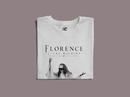 FLORENCE AND THE MACHINE PRINT HIGH QUALITY HEAVY COTTON T-SHIRT (UNISEX)