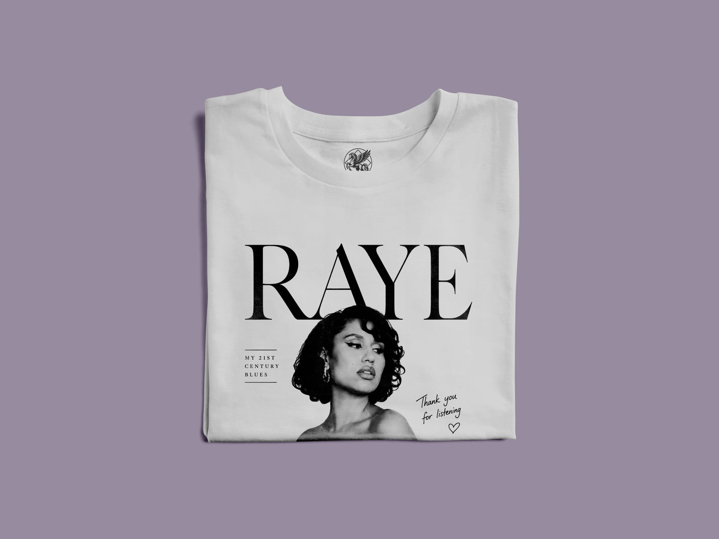 RAYE 'MY 21st CENTURY BLUES' DESIGN HIGH QUALITY HEAVY COTTON T-SHIRT (UNISEX)