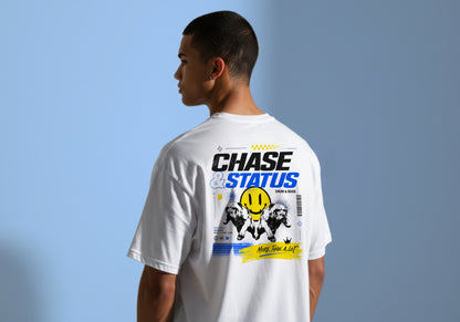 CHASE AND STATUS DNB GRAPHIC HIGH QUALITY HEAVY COTTON T-SHIRT (UNISEX)