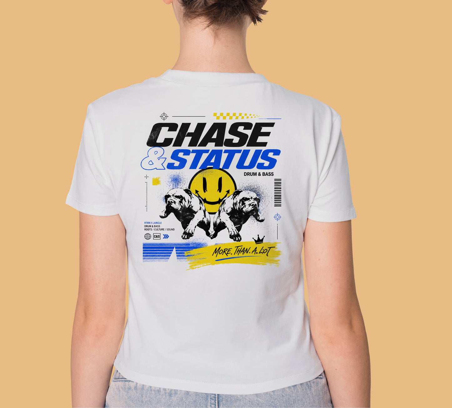 CHASE AND STATUS DNB GRAPHIC HIGH QUALITY HEAVY COTTON T-SHIRT (UNISEX)