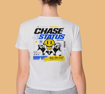 CHASE AND STATUS DNB GRAPHIC HIGH QUALITY HEAVY COTTON T-SHIRT (UNISEX)