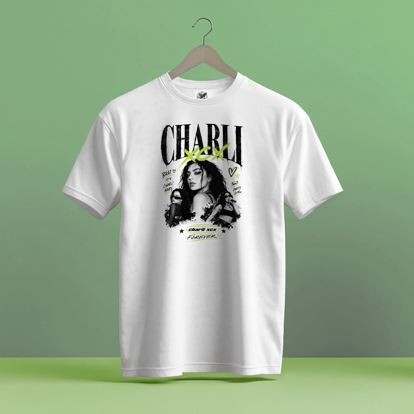 CHARLI XCX FOREVER GRAPHIC DESIGN HIGH QUALITY HEAVY COTTON T-SHIRT (UNISEX)
