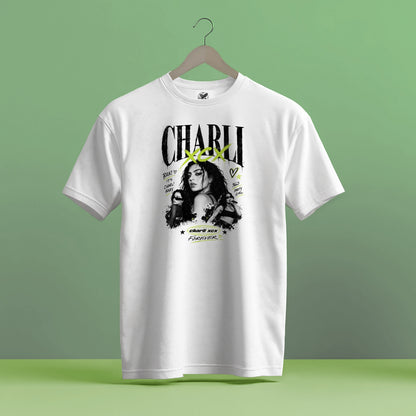 CHARLI XCX FOREVER GRAPHIC DESIGN HIGH QUALITY HEAVY COTTON T-SHIRT (UNISEX)