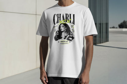 CHARLI XCX FOREVER GRAPHIC DESIGN HIGH QUALITY HEAVY COTTON T-SHIRT (UNISEX)