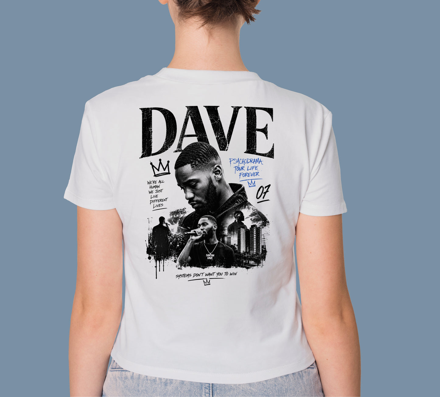DAVE PSYCHODRAMA ALBUM DESIGN HIGH QUALITY HEAVY COTTON T-SHIRT (UNISEX)