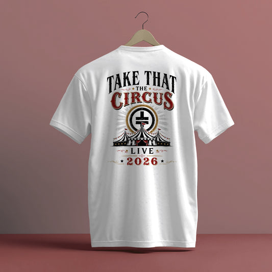 TAKE THAT THE CIRCUS LIVE 2026 HIGH QUALITY HEAVY COTTON T-SHIRT (UNISEX)