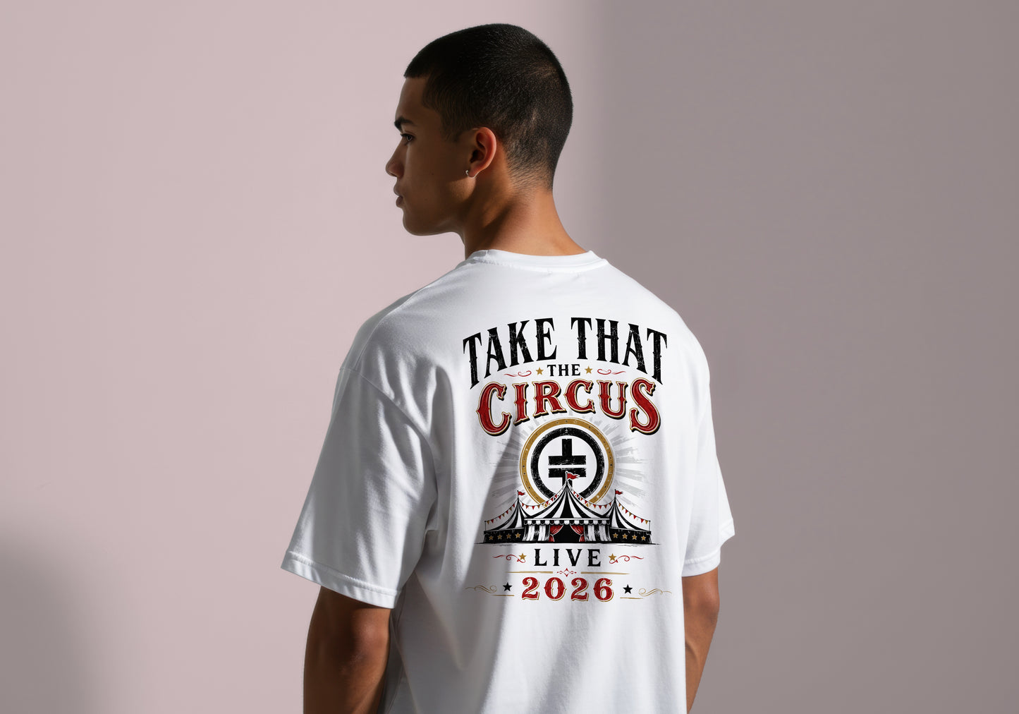 TAKE THAT THE CIRCUS LIVE 2026 HIGH QUALITY HEAVY COTTON T-SHIRT (UNISEX)