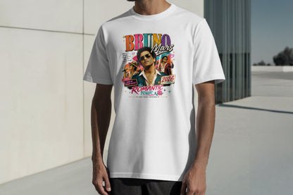 BRUNO MARS TOUR COLOURFUL HIGH QUALITY HEAVY COTTON T-SHIRT (UNISEX)
