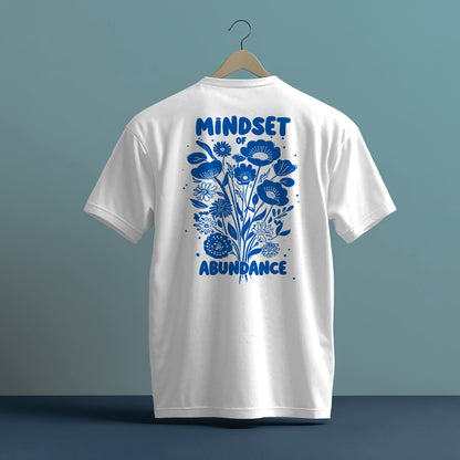 MINDSET OF ABUNDANCE BLUE HIGH QUALITY HEAVY COTTON T-SHIRT (UNISEX)