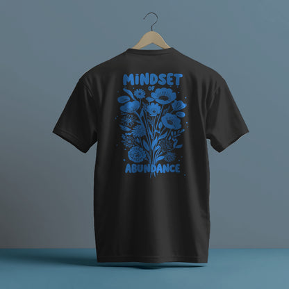 MINDSET OF ABUNDANCE BLUE HIGH QUALITY HEAVY COTTON T-SHIRT (UNISEX)