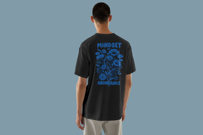 MINDSET OF ABUNDANCE BLUE HIGH QUALITY HEAVY COTTON T-SHIRT (UNISEX)