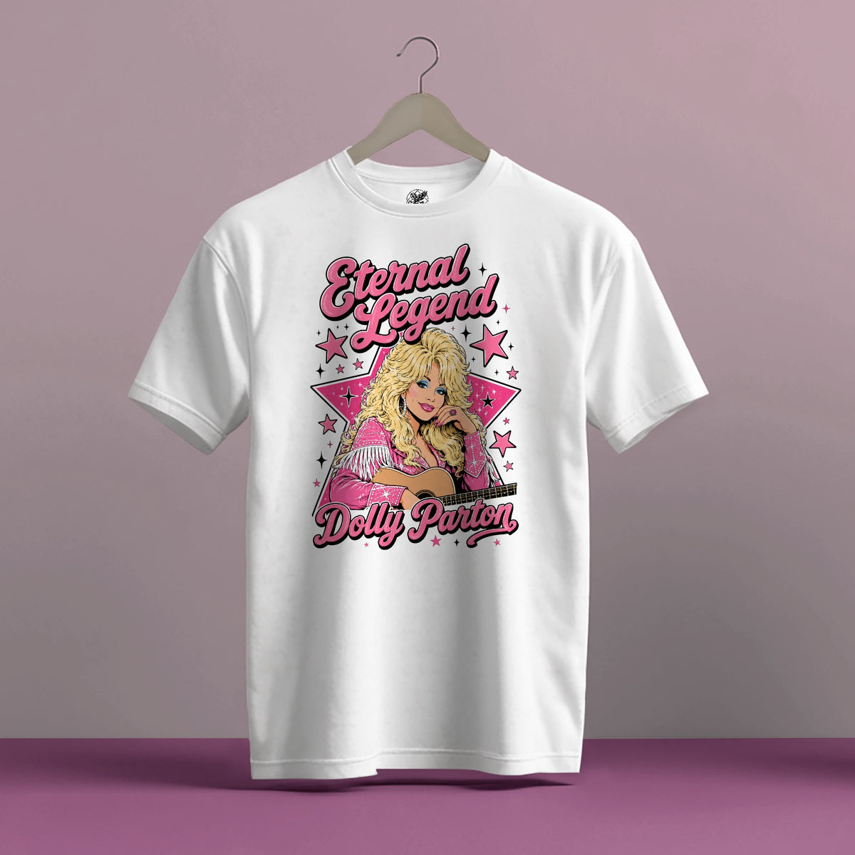 DOLLY PARTON INSPIRED TRIBUTE FRONT PRINT HIGH QUALITY HEAVY COTTON T-SHIRT